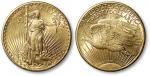 1910年美国自由女神像20美元金币一枚，重：33.5g，近未使用至完全未使用品