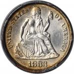 1883 Liberty Seated Dime. MS-63 (PCGS).