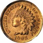 1903 Indian Cent. MS-64 RD (NGC).