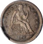 1856-S Liberty Seated Dime. Fortin-101. Rarity-5. VF-35 (PCGS).