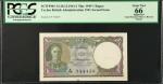 CEYLON. Government of Ceylon. 1 Rupee, 1941-49. P-34. PCGS Currency Gem New 66 Apparent. Small Punch