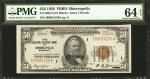 Fr. 1880-I. 1929 $50 Federal Reserve Bank Note. Minneapolis. PMG Choice Uncirculated 64 EPQ.