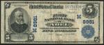 United States of America, First National Bank of Adel, $5, 1907, blue number 7494 low left and M 898