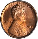 1912 Lincoln Cent. MS-66+ RD (PCGS).