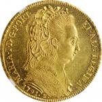 BRAZIL. 6400 Reis, 1791-R. Rio de Janeiro Mint. Maria I. NGC MS-63.