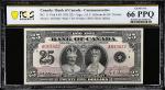 1935年加拿大银行25加元 PMG Gem Unc 66 EPQ CANADA. Bank of Canada. 25 Dollars, 1935