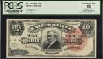 Fr. 294. 1886 $10 Silver Certificate. PCGS Currency Extremely Fine 40 Apparent. Small Edge Repairs.