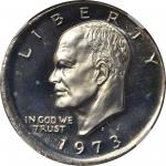 1973-S Eisenhower Dollar. Silver Clad--Broadstruck--Proof-67 Ultra Cameo (NGC).