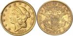 USARépublique fédérale des États-Unis d’Amérique (1776-à nos jours). 20 dollars Liberty “Motto” 1866