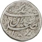 MUGHAL: Muhammad Ibrahim, 1720, AR rupee (11.18g), Shahjahanabad, year one (ahad), KM-426, Good, RR.