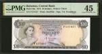 1974年巴哈马中央银行10元。BAHAMAS. Central Bank. 10 Dollars, 1974. P-38a. PMG Choice Extremely Fine 45.