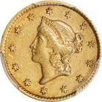 1851 Gold Dollar. AU-50 (PCGS).