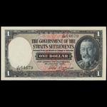 STRAITS SETTLEMENTS. Government of the Straits Settlements. $1, 1.1.1935. P-16b.