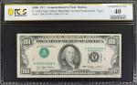 Fr. 2168-A. 1977 $100 Federal Reserve Note. Boston. PCGS Banknote Extremely Fine 40. Inverted Overpr