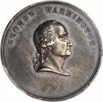 Undated (ca. 1861) Time Increase His Fame Medal. Silver. 27 mm. Musante GW-442, Baker-91A. AU-55 (PC