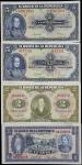 COLOMBIA. Lot of (4). El Banco de la Republica. 1, 2 & 5 Pesos Oro, 1947-53. P-386c, 386e, 390c & 39
