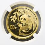 1995年熊猫纪念金币1盎司戏竹 NGC MS 68