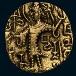 古代贵霜金币一枚，品相极佳，重量：7.3克，近未使用品