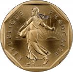 1979年法国2法郎加厚金样币。巴黎造币厂。FRANCE. Gold 2 Francs Piefort, 1979. PCGS SPECIMEN-69.