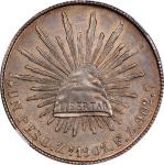 MEXICO. Peso, 1902-Zs FZ. Zacatecas Mint. NGC MS-64.