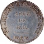 FRANCE. Silver Medallic 5 Francs, 1814. PCGS SPECIMEN-62.