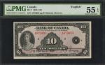 CANADA. Bank of Canada. 10 Dollars, 1935. BC-7. PMG About Uncirculated 55 EPQ.