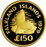 FALKLAND ISLANDS. 150 Pounds, 1979. PCGS PROOF-66 DEEP CAMEO Secure Holder.