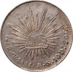 MEXICO. 8 Reales, 1881-Ga FS. Guadalajara Mint. ANACS AU-50 Details--Cleaned.