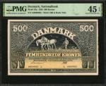 DENMARK. Danmarks Nationalbank. 500 Kroner, 1939. P-34a. PMG Choice Extremely Fine 45 EPQ.