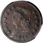 1812 Classic Head Cent. S-289. Rarity-1. Large Date. VF-30 (PCGS).