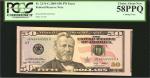 Fr. 2131-G. 2009 $50 Federal Reserve Note. Chicago. PCGS Currency Choice About New 58 PPQ. Cutting E