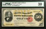 Fr. 1194. 1882 $50 Gold Certificate. PMG Very Fine 30.