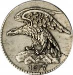 New York--New York. 1837 Feuchtwanger Three Cents. HT-263, Low-118, W-NY-480-65j. Rarity-4. German S