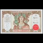 FRENCH SOMALILAND. Banque de LIndo-Chine. 100 Francs, ND (1926-38). P-8As.