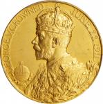 1911年英国乔治五世和玛丽加冕金质奖章。伦敦造币厂。GREAT BRITAIN. George V & Mary Coronation Gold Medal, 1911. London Mint. 