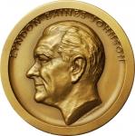 1965 Lyndon Baines Johnson Inaugural Medal. Bronze. 70.7 mm. Dusterberg-OIM 16B70, MacNeil-LBJ 1965-