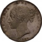 英国(GB), 1839, 銀(Ag), ｸﾗｳﾝ Crown, NGC PF62 CAMEO, 未使用プルーフ, UNCProof, ヴィクトリア女王像 ヤングヘッド 1クラウン銀貨 1839年 K