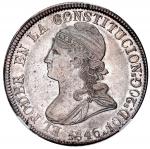 ECUADOR, Quito, 8 reales, 1846 GJ, NGC AU 55.
