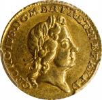 GREAT BRITAIN. 1/4 Guinea, 1718. London Mint. George I. PCGS MS-62.