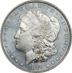 1878 Morgan Silver Dollar. 8 Tailfeathers. VAM-15. Top 100 Variety. Doubled LIBERTY. MS-62 (PCGS).