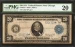Fr. 991a*. 1914 $20 Federal Reserve Star Note. Chicago. PMG Very Fine 20.