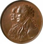 1776 (ca. 1807) American Beaver Medal. By John Reich. Musante GW-93, Baker-54A, Julian CM-4. Copper.