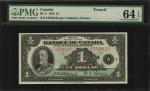 CANADA. Banque Du Canada. 1 Dollar, 1935. BC-2. French. PMG Choice Uncirculated 64 EPQ.