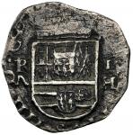 COLOMBIA, Cartagena, cob 1 real, Philip IV, assayer H below denomination I to right (1625), mintmark