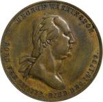 1799 (ca. 1859) Calendar Medal by True. Musante GW-303, Baker-385. Brass. Extremely Fine, Damaged, T