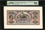 COSTA RICA. Banco de la Union. 100 Pesos, ND (1886-89). P-S227p1 & S227p2. Front & Back Proofs. PMG 