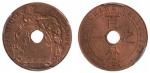1939年法属支那百分之一铜币一枚, PCGS鉴定评级金盾MS64RD