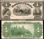 CANADA. Dominion of Canada. 4 Dollars, 1900. DC-16p. Front & Back Proofs. About Uncirculated.