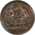 1781 (1789) Daniel Morgan at Cowpens Medal. Betts-593. Bronze, 56 mm. Uncirculated Details--Damage (