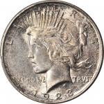 1923-D Peace Silver Dollar. MS-66+ (PCGS).